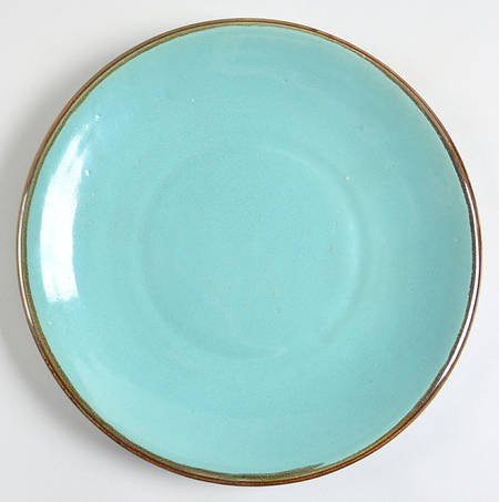 Country Fare (Ribbed Back, Unglazed Ring) Coupe Dinner Plate