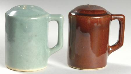 Country Fare (Ribbed Back, Unglazed Ring) Salt & Pepper Set