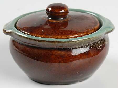 Country Fare (Ribbed Back, Unglazed Ring) Individual Casserole & Lid