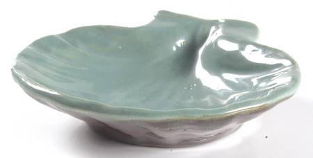 Country Fare (Ribbed Back, Unglazed Ring) Shell Shaped Dish