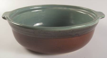 Country Fare (Ribbed Back, Unglazed Ring) 2 Qt Round Covered Casserole No Lid