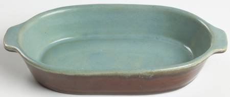 Country Fare (Ribbed Back, Unglazed Ring) 8" Augratin