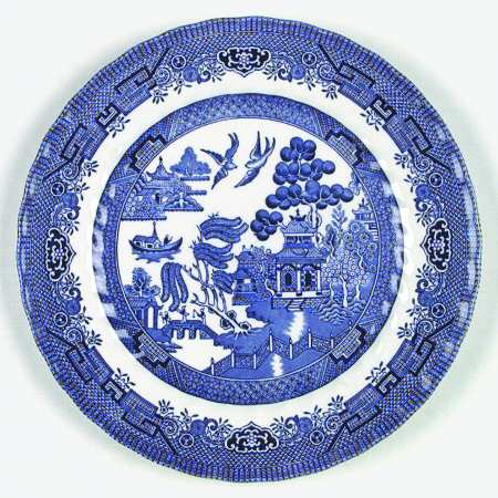 Blue Willow (Scalloped) by Crown Clarence