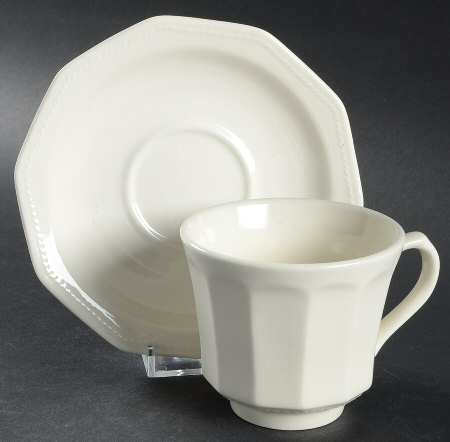 Arctic Flat Cup & Saucer Set