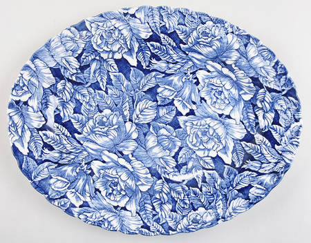 Bermuda Blue 14" Oval Serving Platter