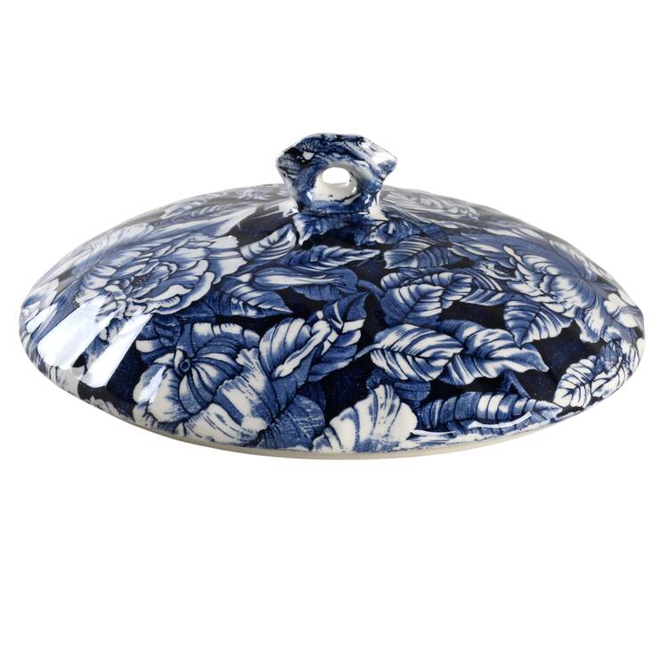 Bermuda Blue Lid for Round Vegetable