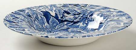 Bermuda Blue Rim Soup Bowl