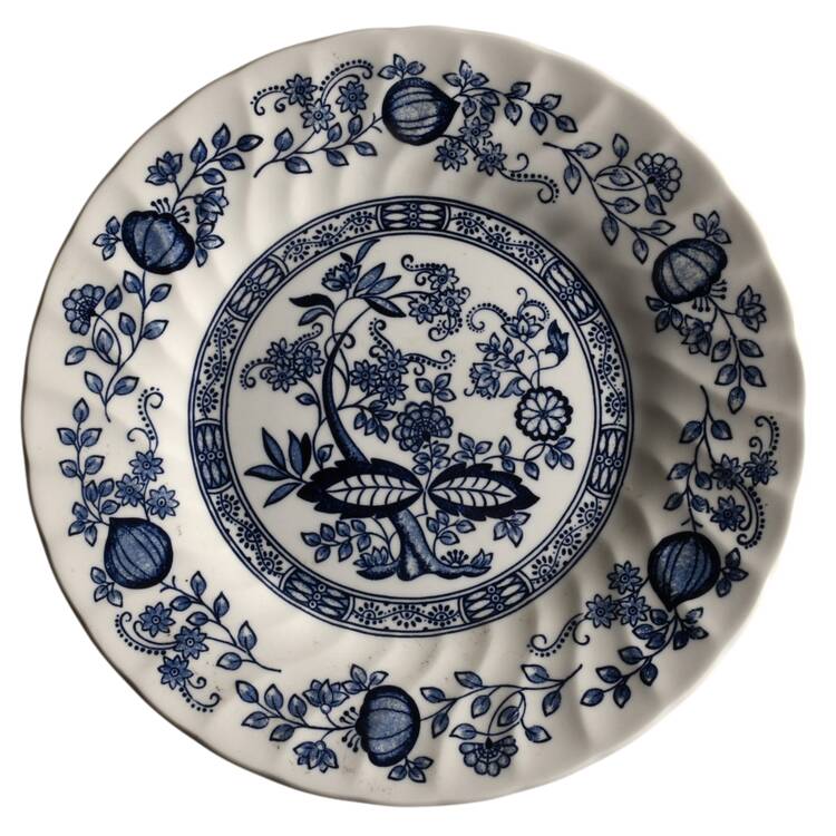 Blue Onion (Scalloped) Salad Plate