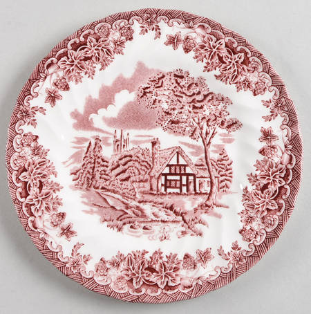 The Brook Pink (Made in England) Bread & Butter Plate