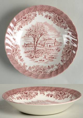 The Brook Pink (Made in England) Coupe Soup Bowl