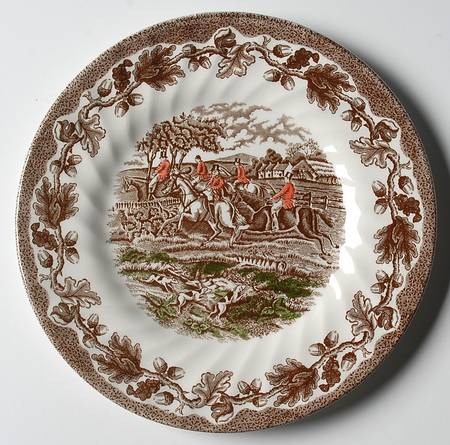 Country Life Brown Multicolor Salad Plate