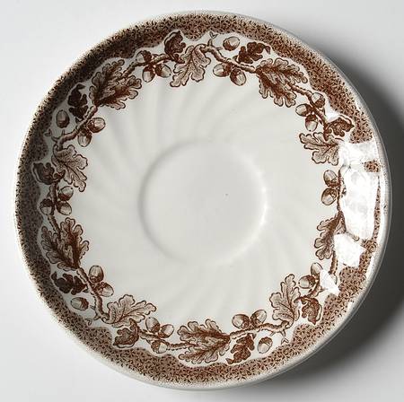 Country Life Brown Multicolor Saucer