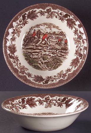 Country Life Brown Multicolor Coupe Cereal Bowl