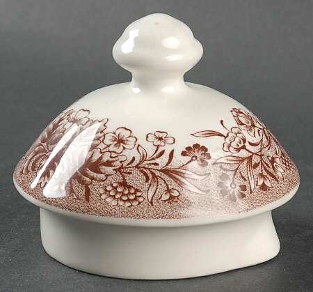 Currier and Ives Brown Lid for Coffee Pot