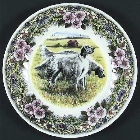 Hunting Dogs Dinner Plate