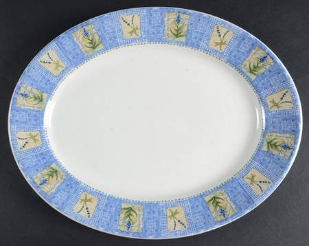 Hydrangea 12" Oval Serving Platter