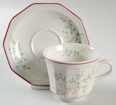 Millefleurs Flat Cup & Saucer Set