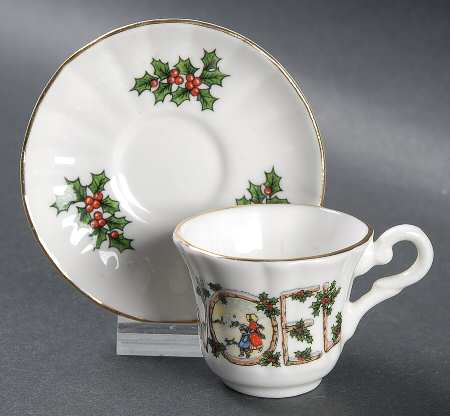 Noel Miniature Cup and Saucer Set