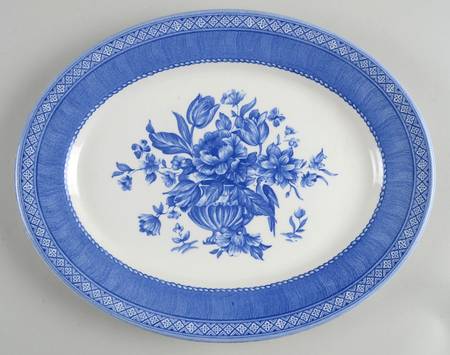 Out of The Blue 12" Oval Serving Platter