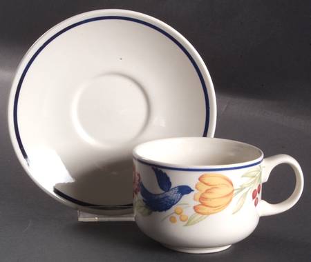 Paloma Flat Cup & Saucer Set
