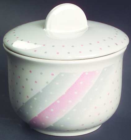 Pink Shades Sugar Bowl & Lid