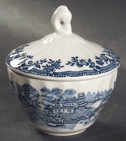 Tonquin Blue Sugar Bowl & Lid