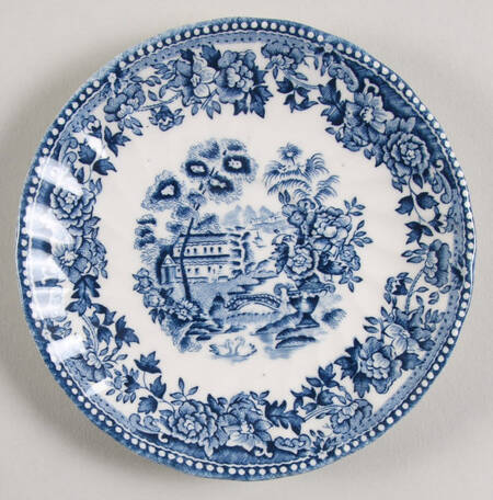 Tonquin Blue Saucer for Demitasse Cup