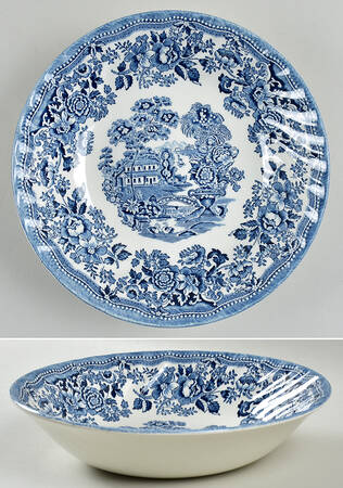 Tonquin Blue 9" Individual Pasta Bowl