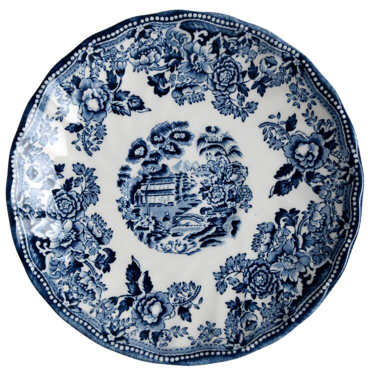 Tonquin Blue Saucer for Large Flat Cup