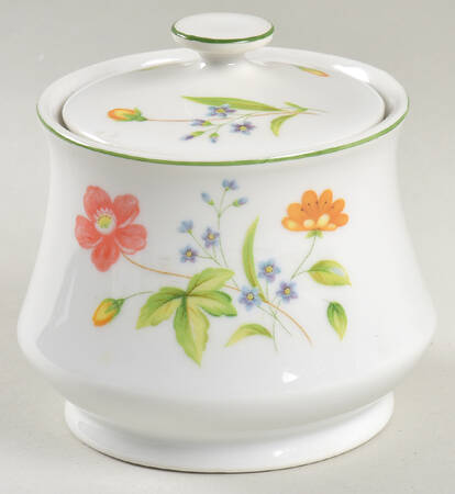 April Flowers Sugar Bowl & Lid