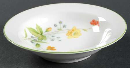 April Flowers Rim Fruit/Dessert (Sauce) Bowl