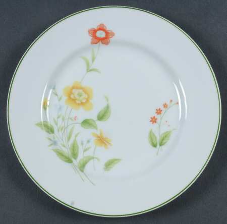 April Flowers Salad Plate