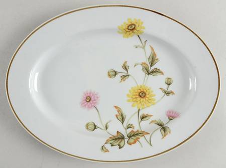 Chrysanthemum 12" Oval Serving Platter