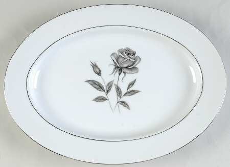 Riviera Rose 12" Oval Serving Platter