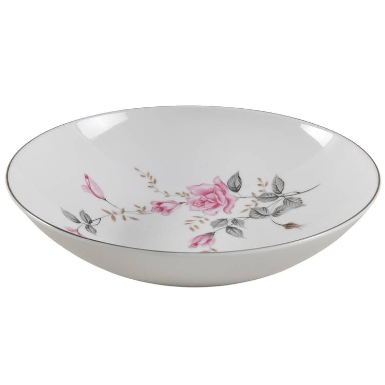 Rose Glow 9" Round Vegetable Bowl