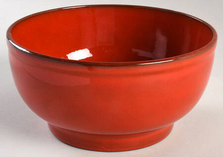 Sunset Orange 7" Round Vegetable Bowl