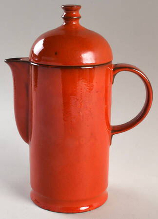 Sunset Orange Coffee Pot & Lid