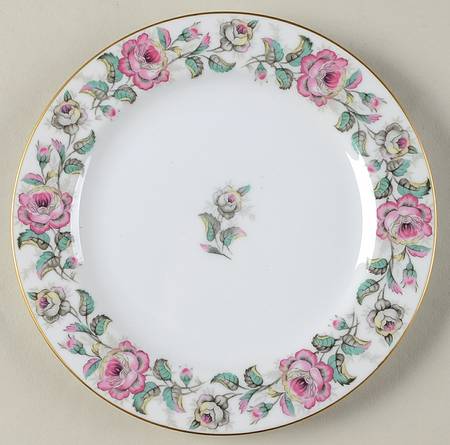 Pink Rose Salad Plate
