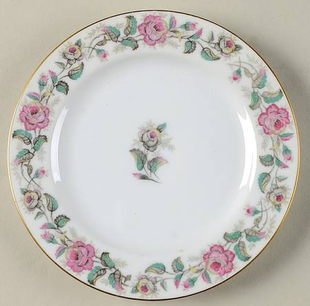 Pink Rose Bread & Butter Plate
