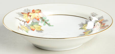Silver Maple Rim Fruit/Dessert (Sauce) Bowl