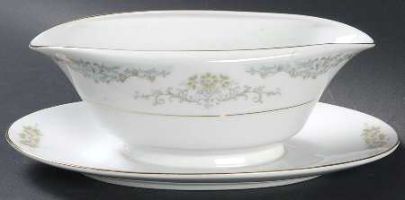 Monet Gravy Boat with Attached Underplate