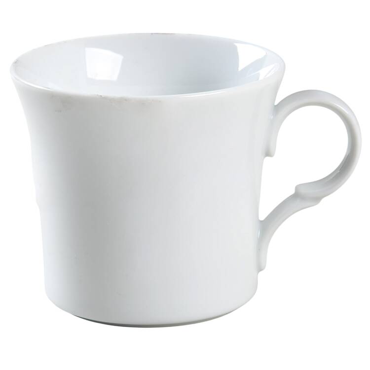 White Rose Flat Cup