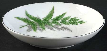 Ferndale (Platinum Trim) Fruit/Dessert (Sauce) Bowl