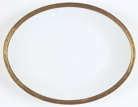 Ambassador Gold 15" Oval Serving Platter