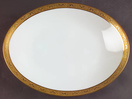 Ambassador Gold 10" Oval Serving Platter