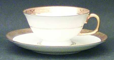 Ambassador Gold Footed Cup & Saucer Set