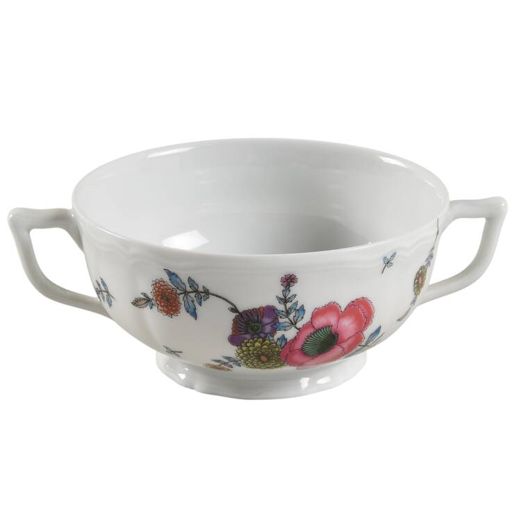 Anemones Footed Cream Soup Bowl