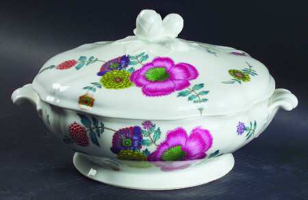 Anemones Round Covered Vegetable