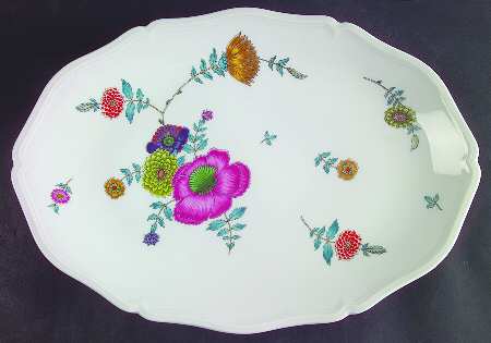 Anemones 15" Oval Serving Platter
