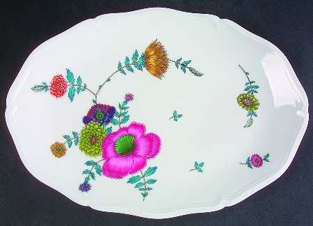 Anemones 13" Oval Serving Platter